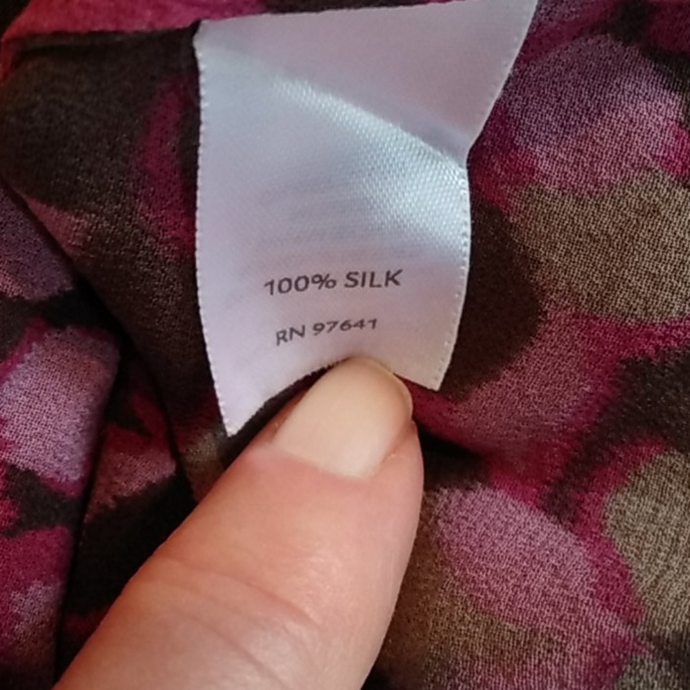 Small silk j Jill blouses long sleeve barely worn - Picture 7 of 7